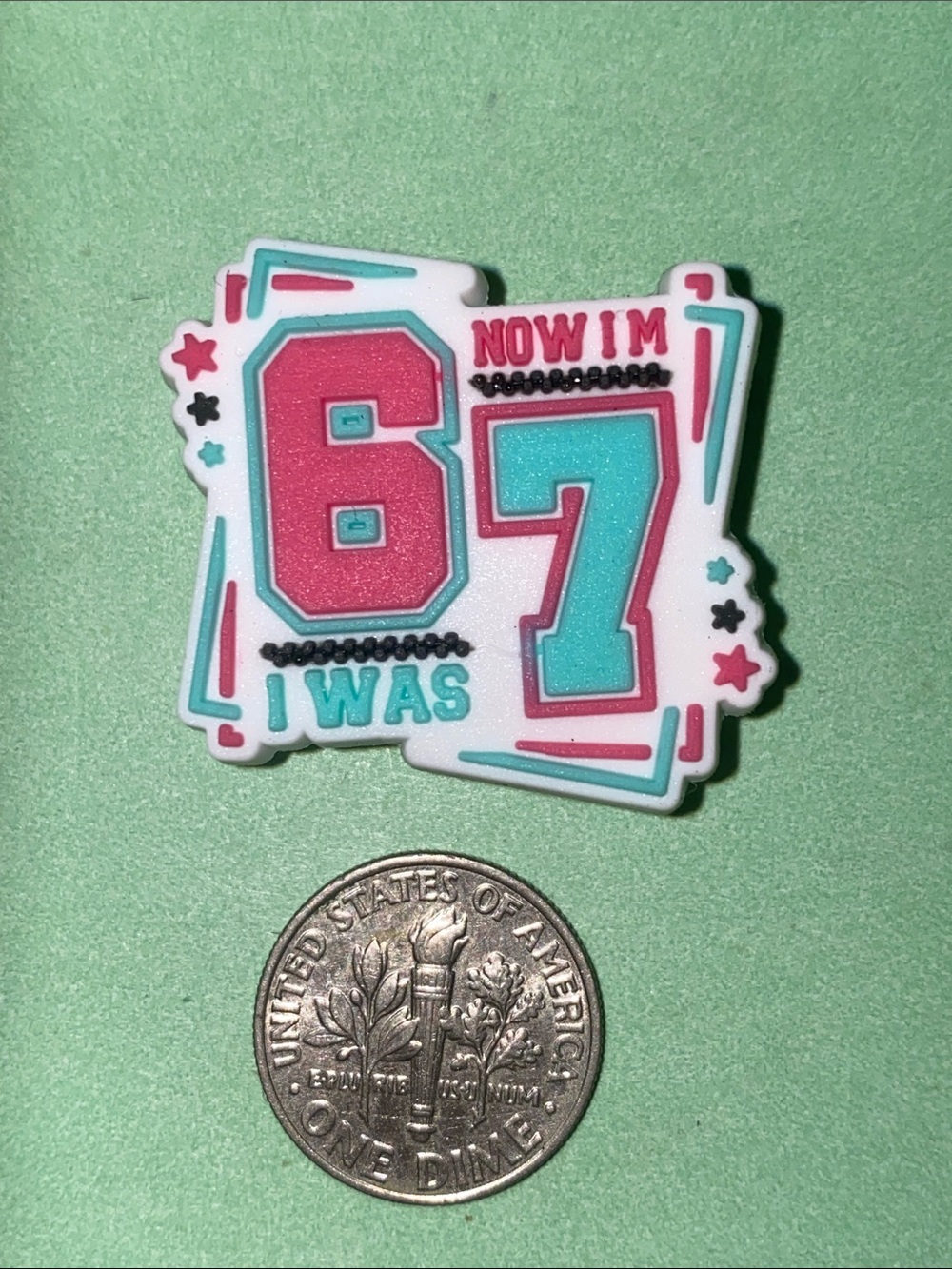 (10 for $15) I WAS 6 NOW I'M 7 67 Crocs Shoe Charms